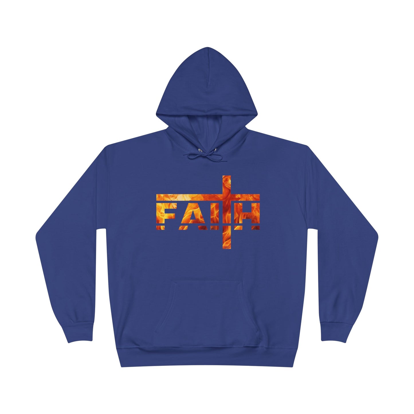 Faith Flamed Unisex Hoodie – Stylish, Sustainable Faithwear
