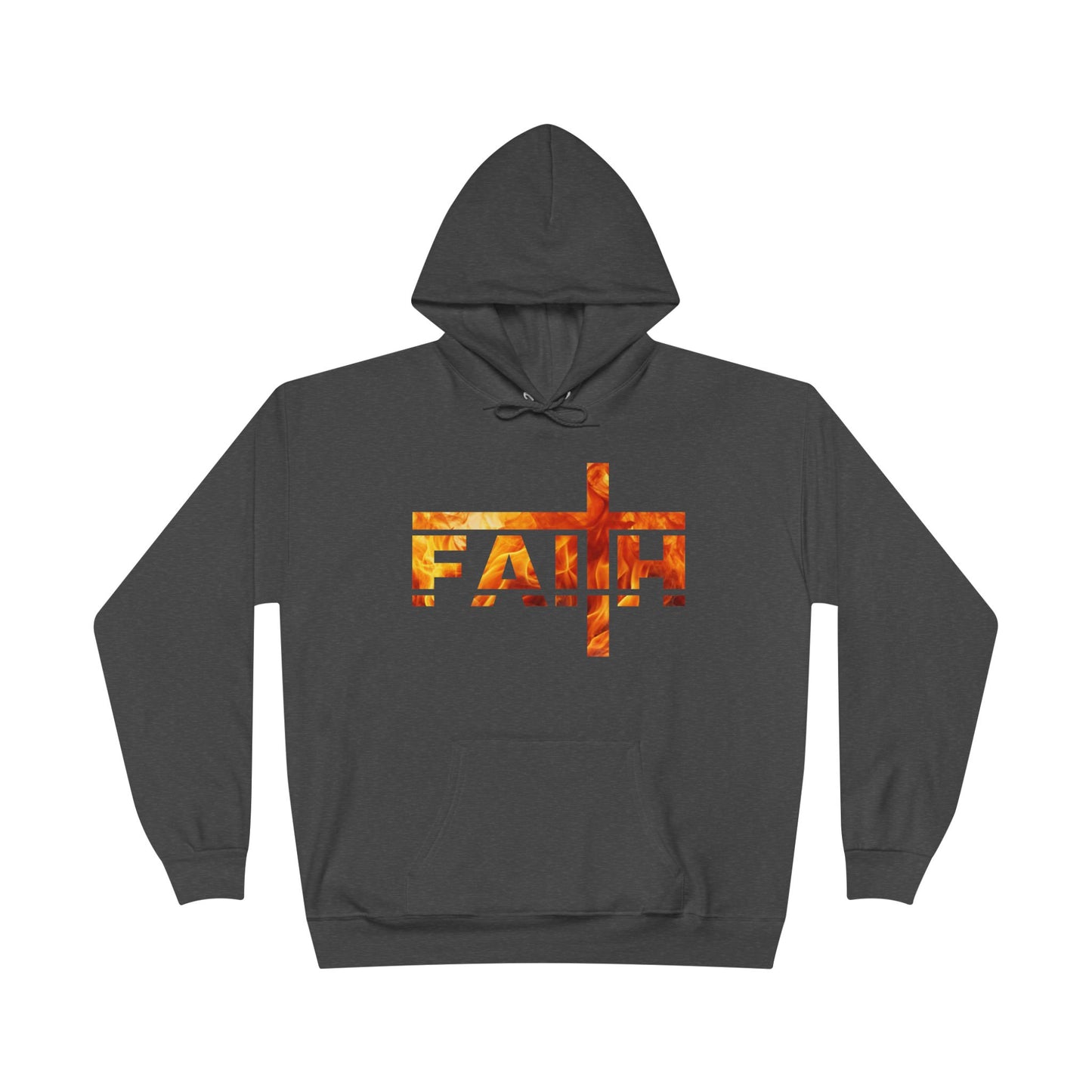 Faith Flamed Unisex Hoodie – Stylish, Sustainable Faithwear