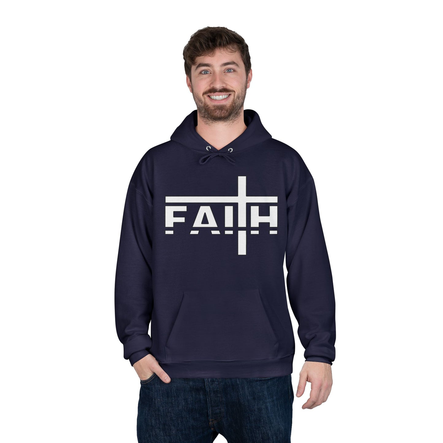 FAITH Unisex Hoodie – Soft Recycled Fleece Pullover