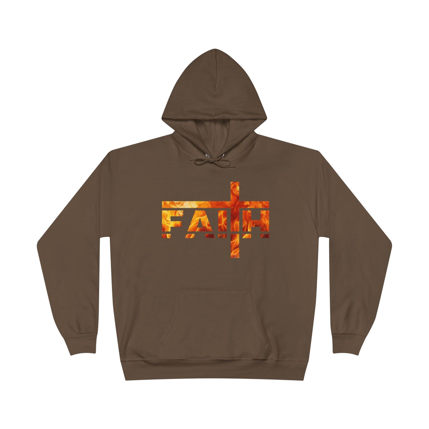 Faith Flamed Unisex Hoodie – Stylish, Sustainable Faithwear