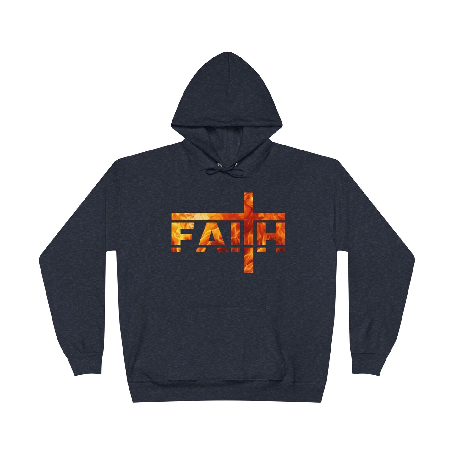 Faith Flamed Unisex Hoodie – Stylish, Sustainable Faithwear