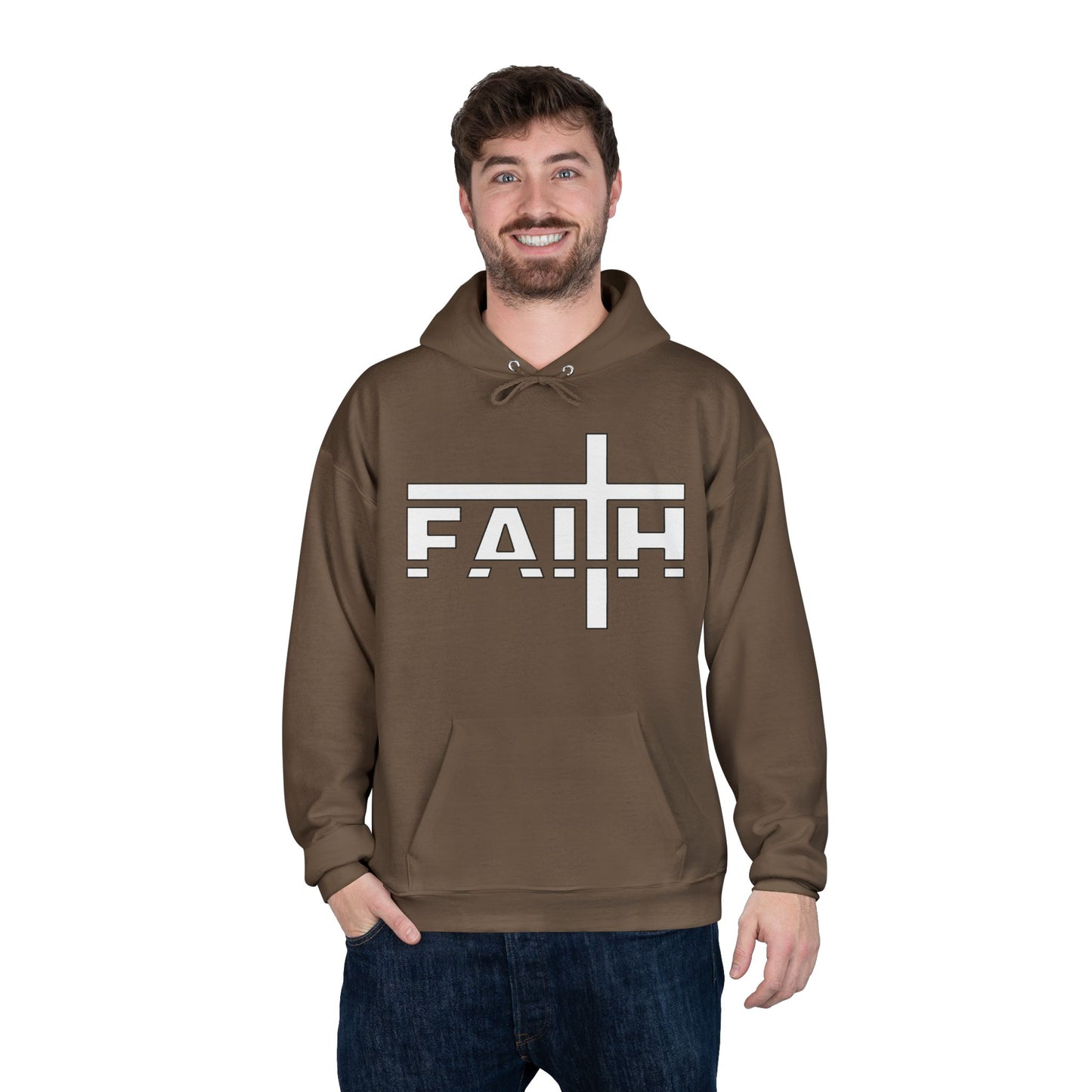 FAITH Unisex Hoodie – Soft Recycled Fleece Pullover