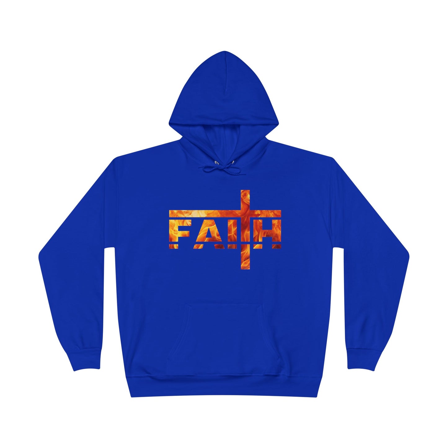 Faith Flamed Unisex Hoodie – Stylish, Sustainable Faithwear