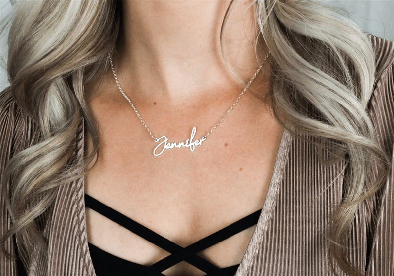 Name necklace - Cursive