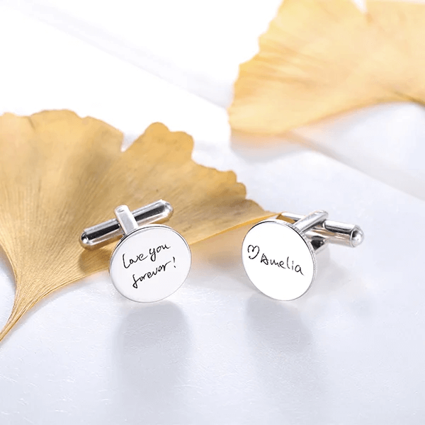 Personalized Cufflinks - Handwriting