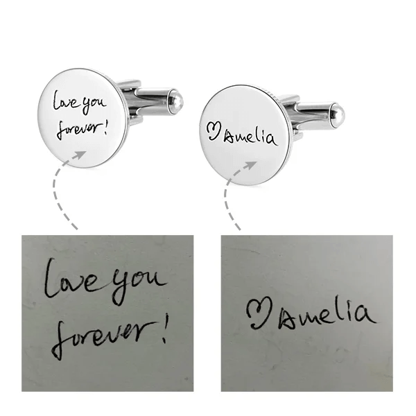 Personalized Cufflinks - Handwriting