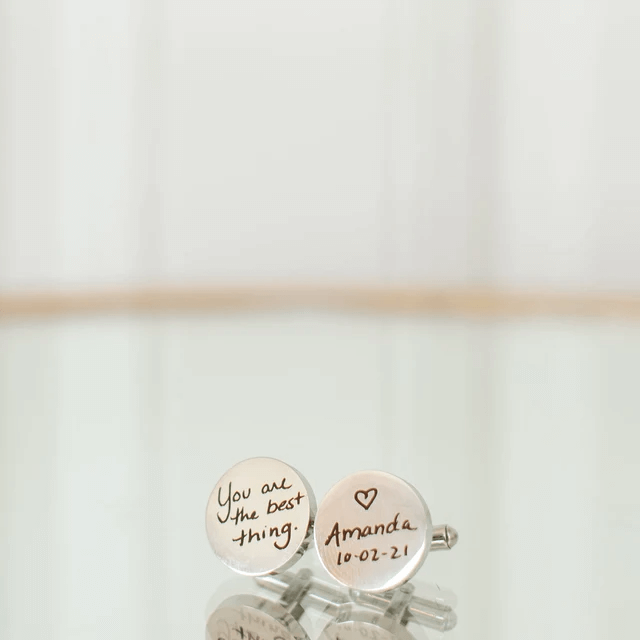 Personalized Cufflinks - Handwriting