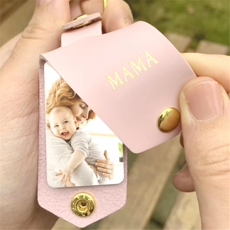 Sleutelhanger tekst met foto - Personalised
