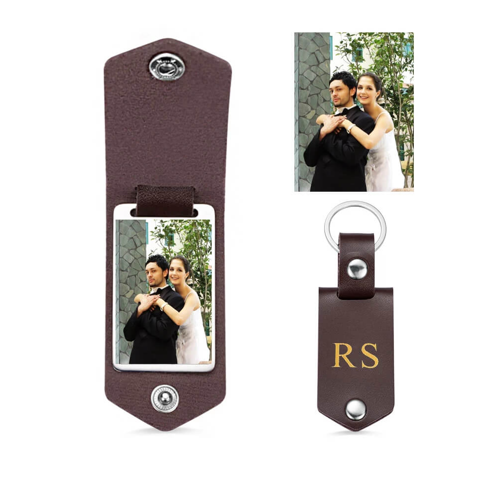 Sleutelhanger tekst met foto - Personalised