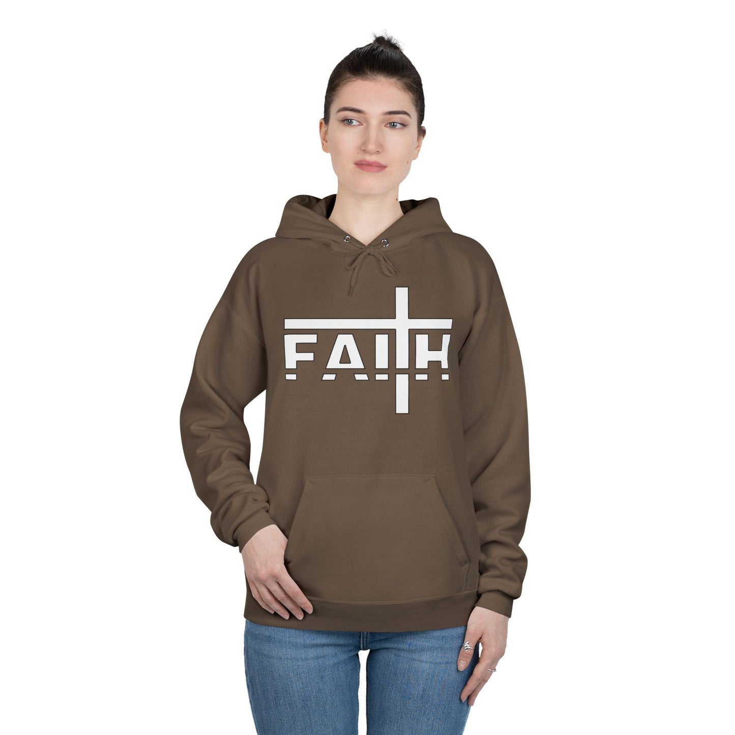 FAITH Unisex Hoodie – Soft Recycled Fleece Pullover