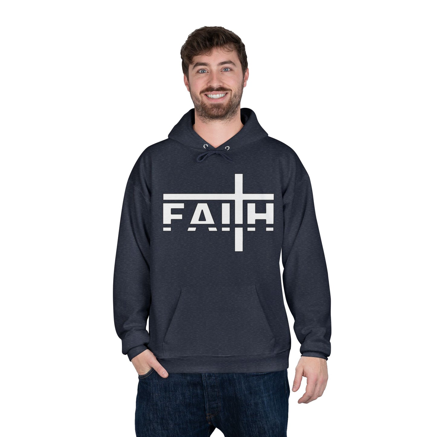 FAITH Unisex Hoodie – Soft Recycled Fleece Pullover