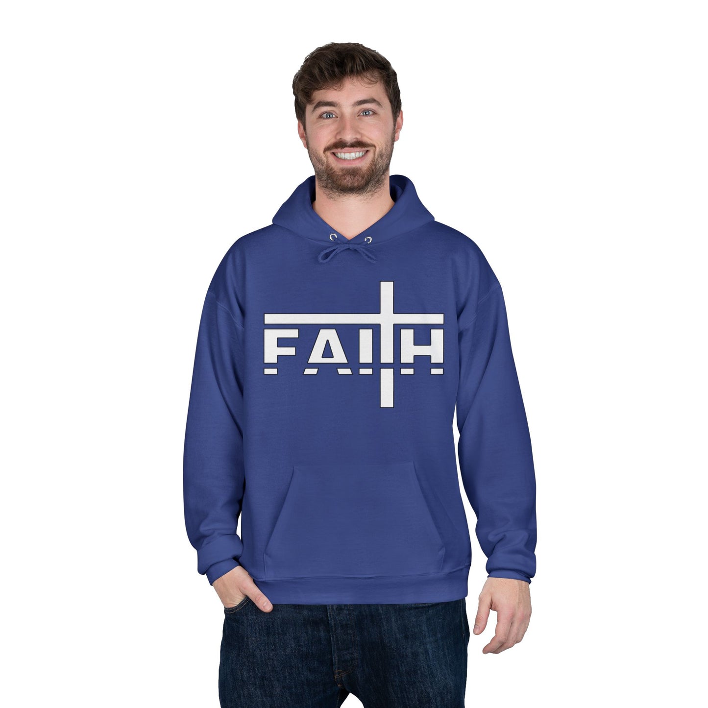 FAITH Unisex Hoodie – Soft Recycled Fleece Pullover