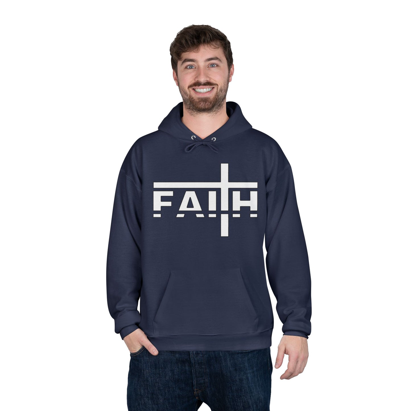 FAITH Unisex Hoodie – Soft Recycled Fleece Pullover
