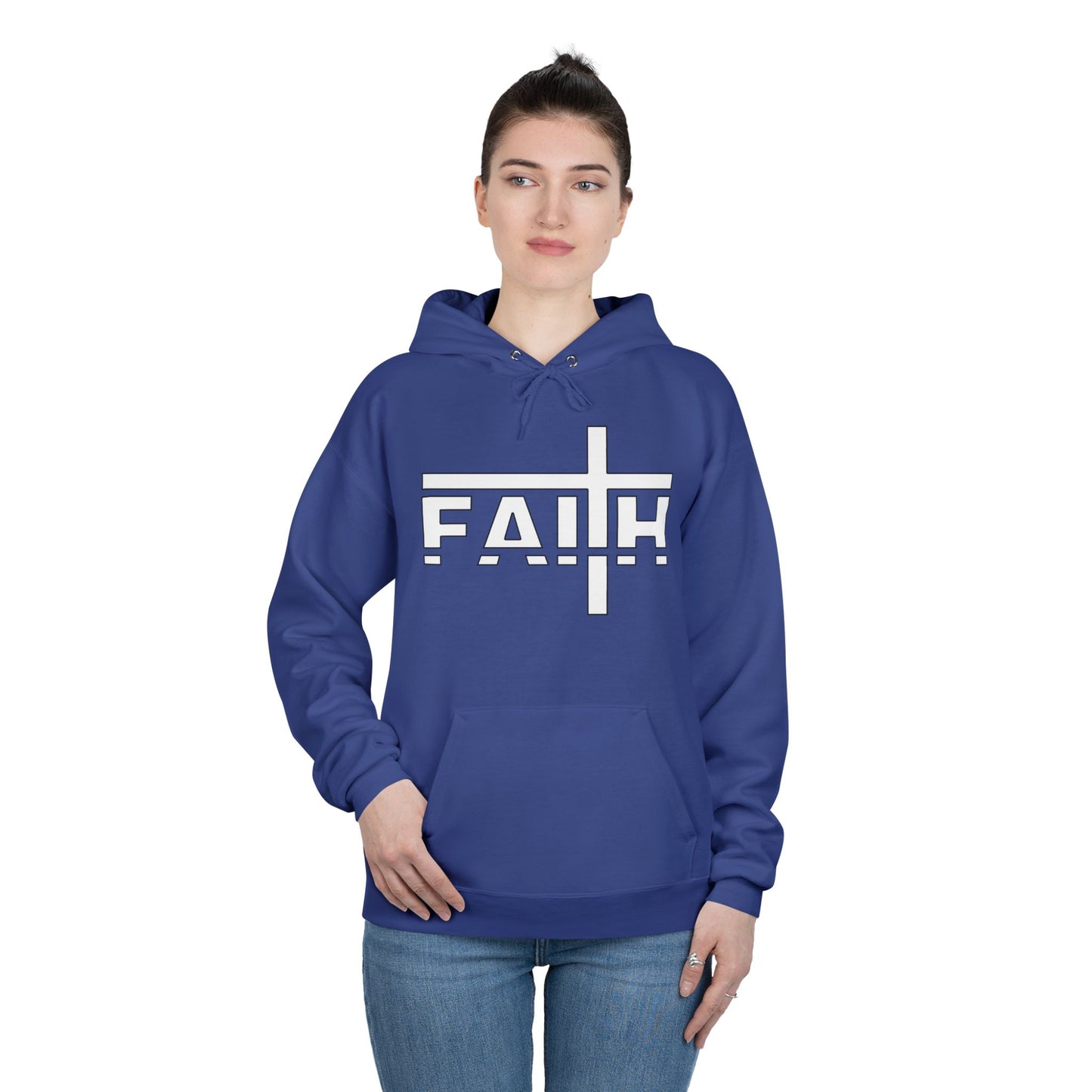 FAITH Unisex Hoodie – Soft Recycled Fleece Pullover