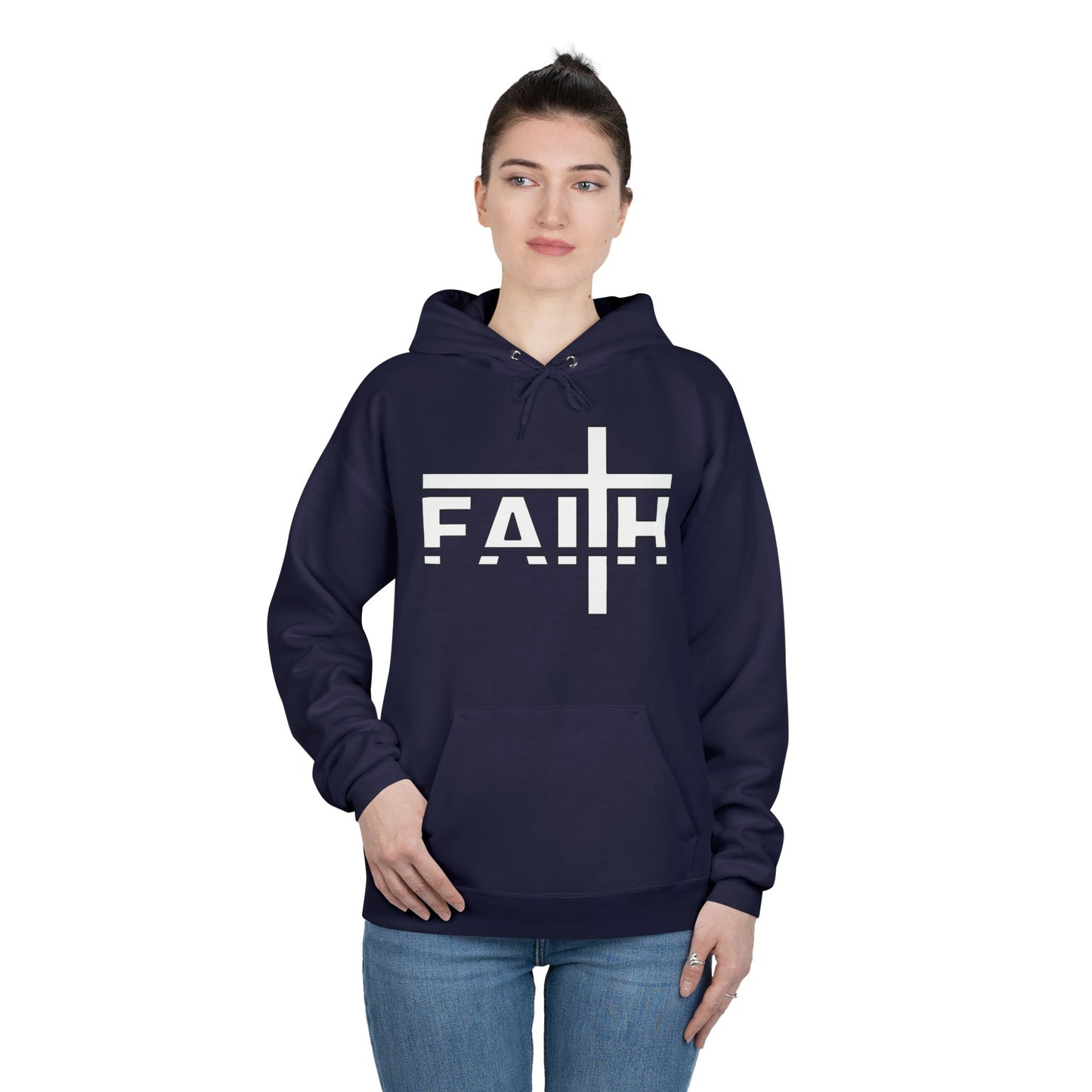 FAITH Unisex Hoodie – Soft Recycled Fleece Pullover