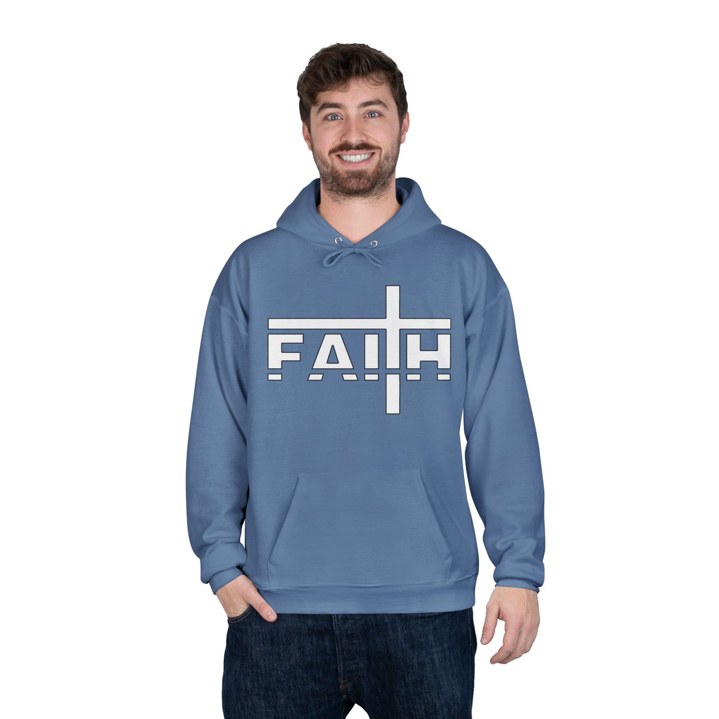 FAITH Unisex Hoodie – Soft Recycled Fleece Pullover
