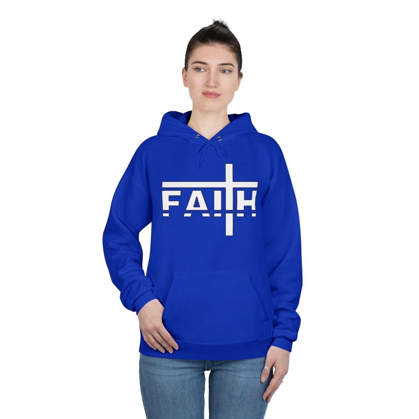 FAITH Unisex Hoodie – Soft Recycled Fleece Pullover