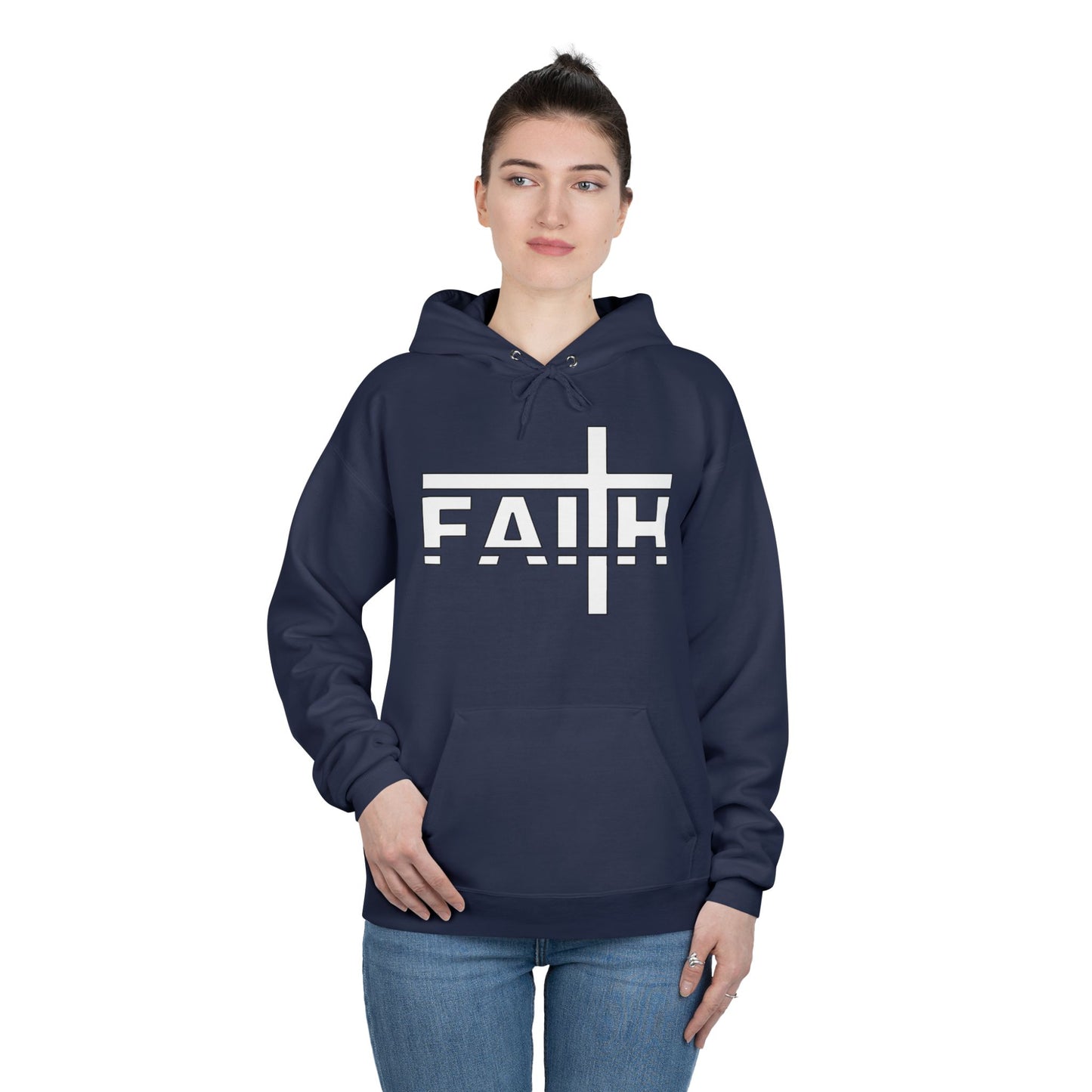 FAITH Unisex Hoodie – Soft Recycled Fleece Pullover