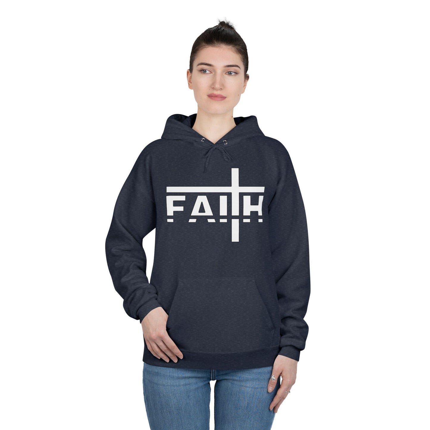 FAITH Unisex Hoodie – Soft Recycled Fleece Pullover