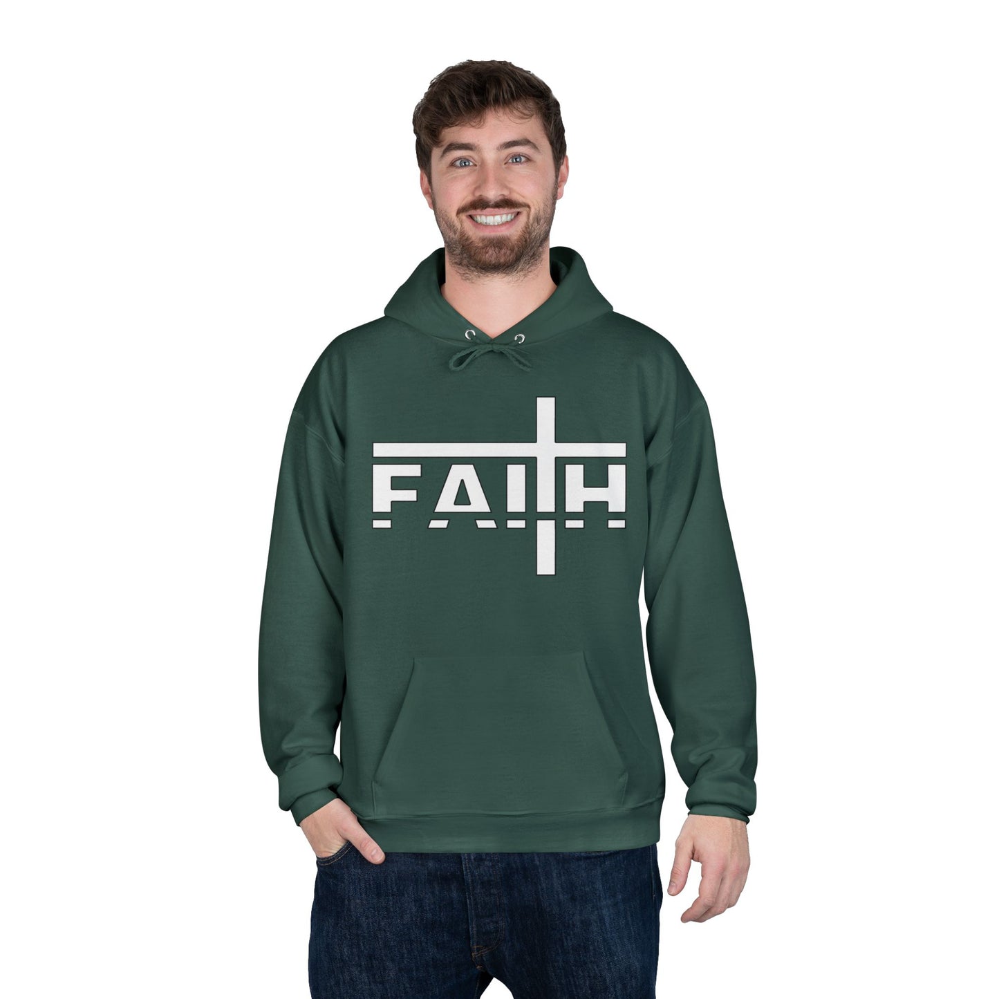 FAITH Unisex Hoodie – Soft Recycled Fleece Pullover