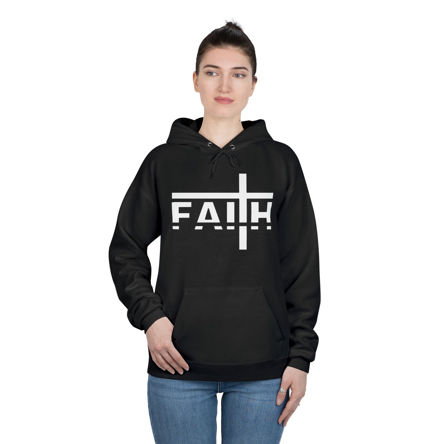 FAITH Unisex Hoodie – Soft Recycled Fleece Pullover