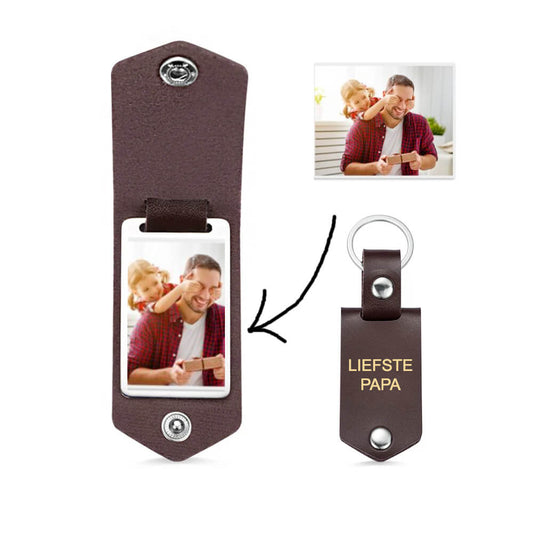 Sleutelhanger tekst met foto - Personalised