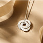 14k Family necklace - Linked circles gold