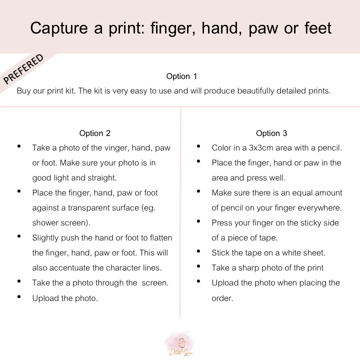 Leren armband - clasp fingerprints