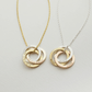 Family necklace - Linked circles