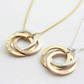 Family necklace - Linked circles