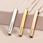 Personalized Bar Necklace – 4 Sided Engraved Necklace
