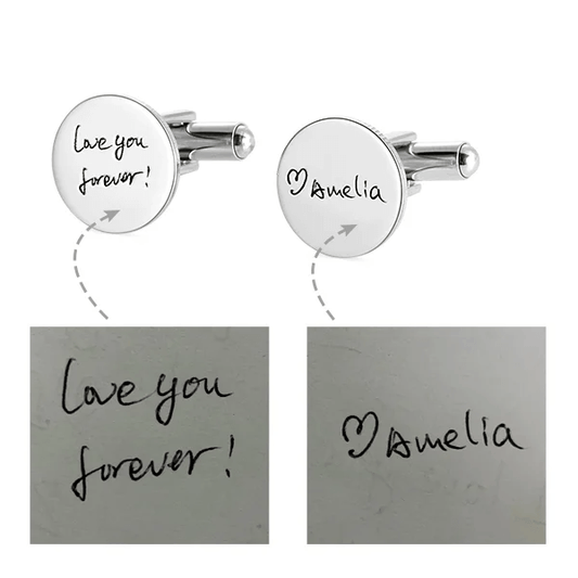 Personalized Cufflinks - Handwriting