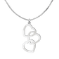 Family necklace - Linked hearts