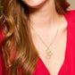 Family necklace - Linked hearts