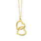 Family necklace - Linked hearts