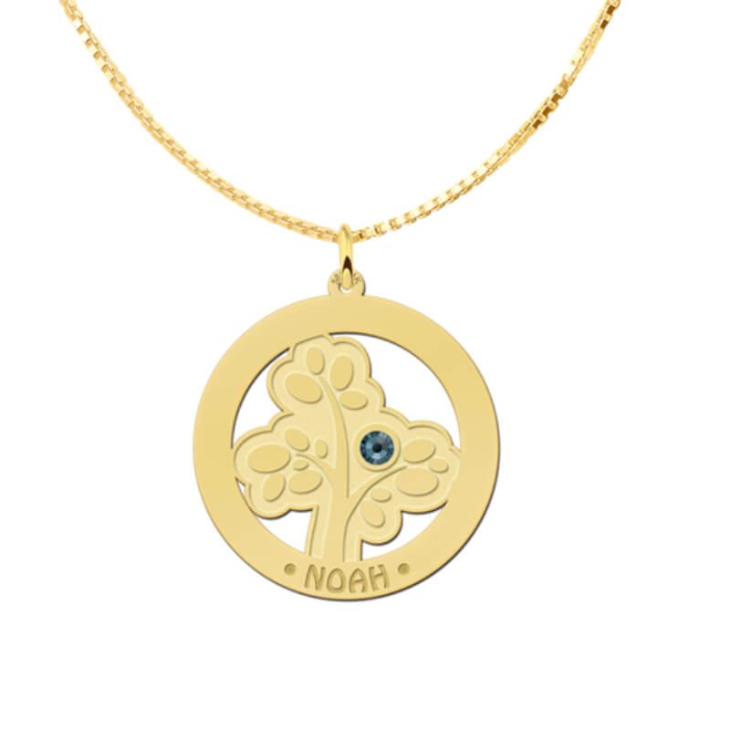 14k Tree of life necklace - gold