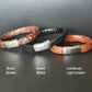 Men's leather bracelet