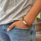 Men's leather bracelet