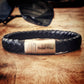 Men's leather bracelet - black