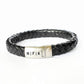 Men's leather bracelet - black