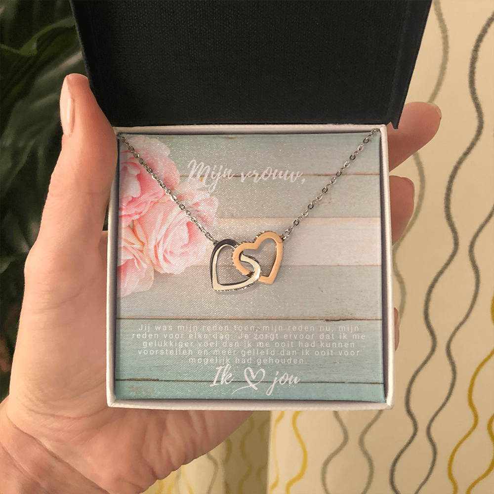 Sieraadcadeau voor jouw vrouw - 2 verweven harten