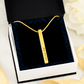 Personalized Bar Necklace – 4 Sided Engraved Necklace